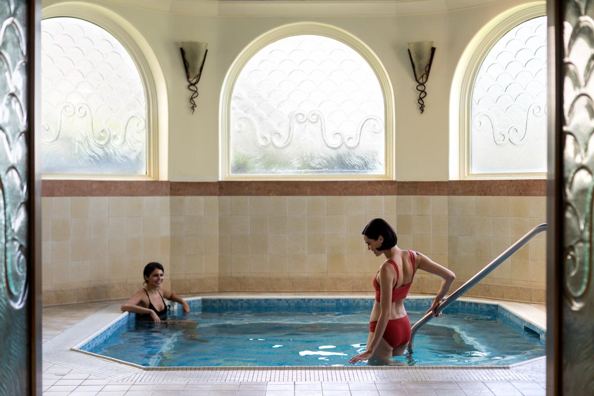 Two women enjoying the spa at the Hyatt Regency Huntington Beach Resort & Spa