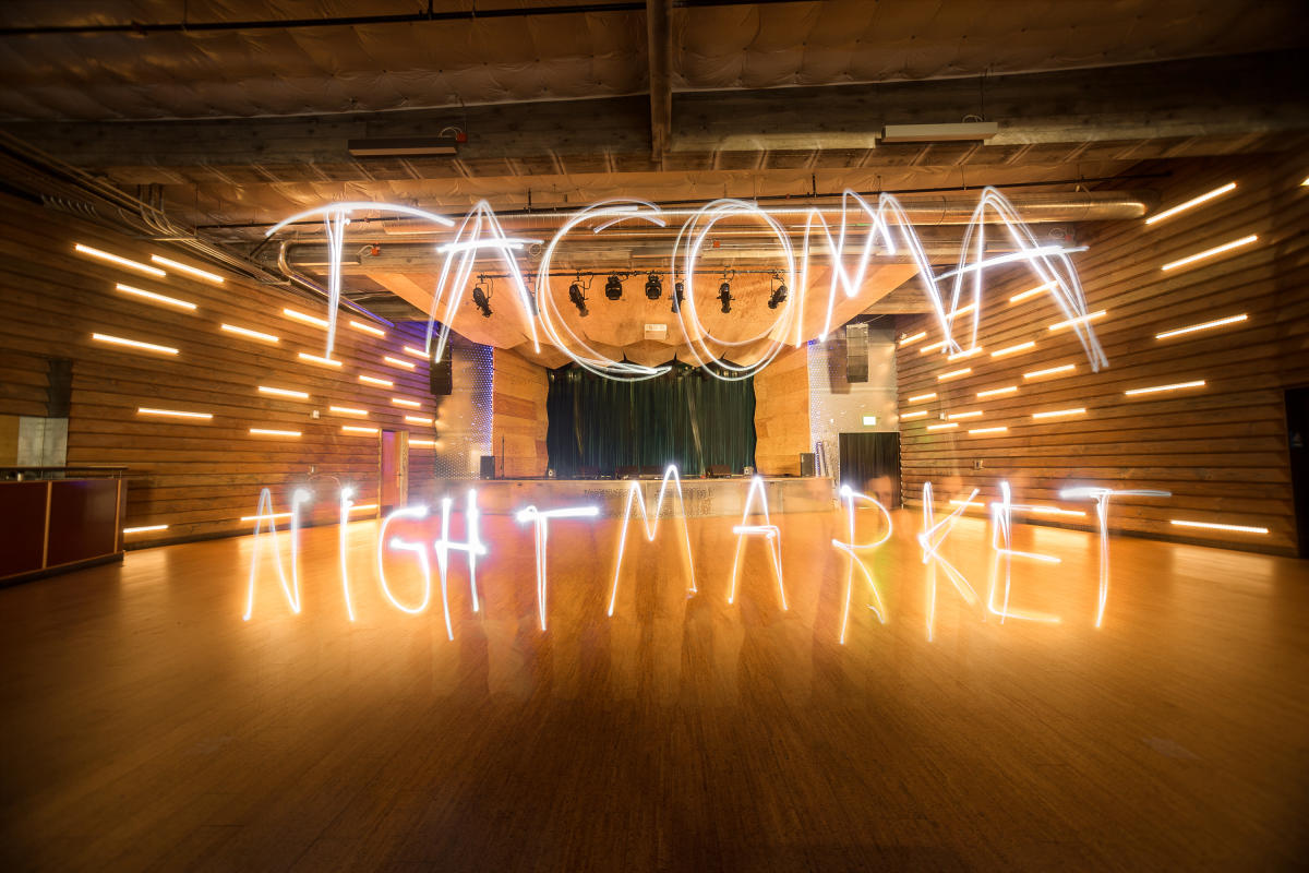 Tacoma Night Market sign
