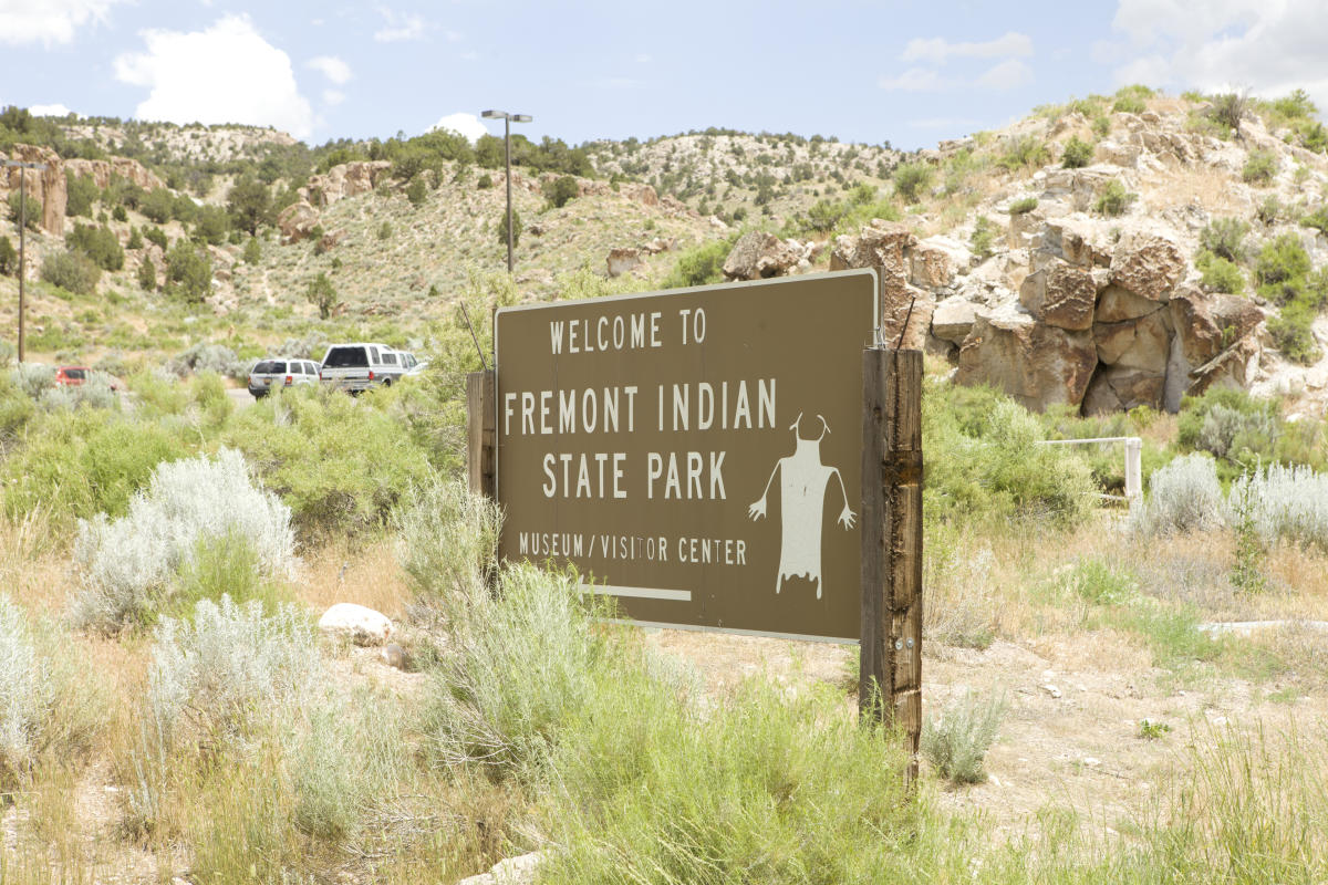 Fremont Indian State Park and Museum Entrance