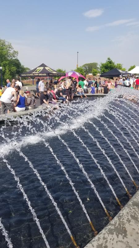 Carroll Creek Park Fountain & Frederick Craft Beer Festival