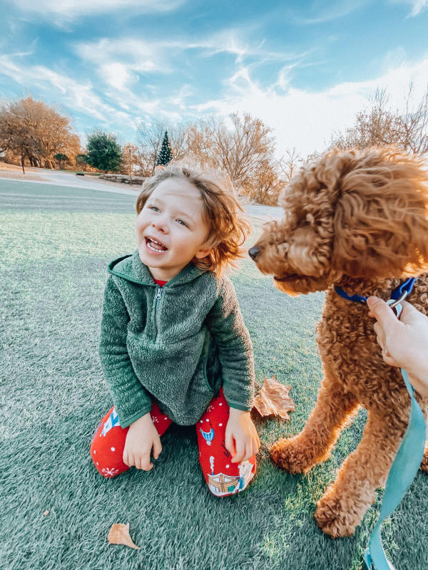 Child and Dog 