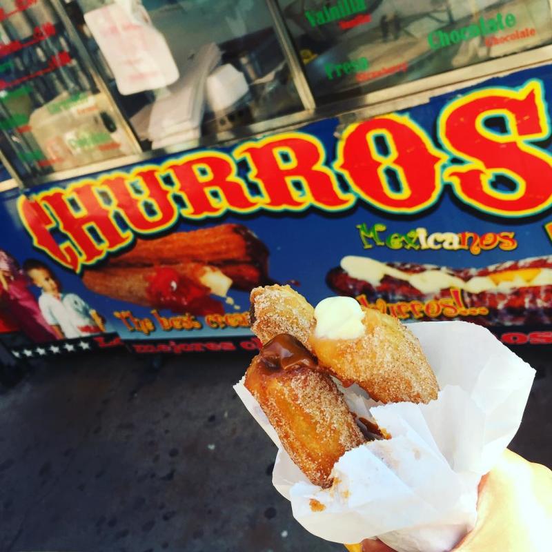 Delicious leche filled Churros from Churros Mexicanos