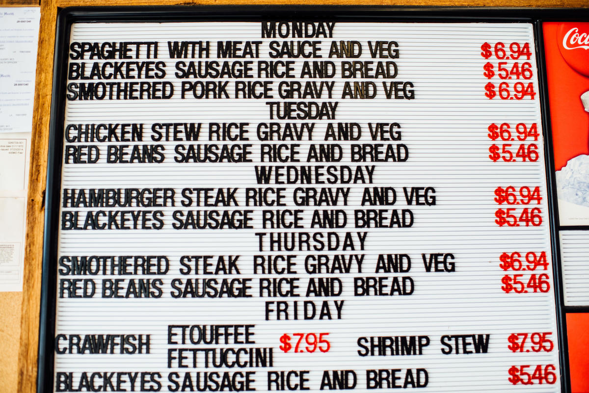 Gary's Plate Lunch Menu