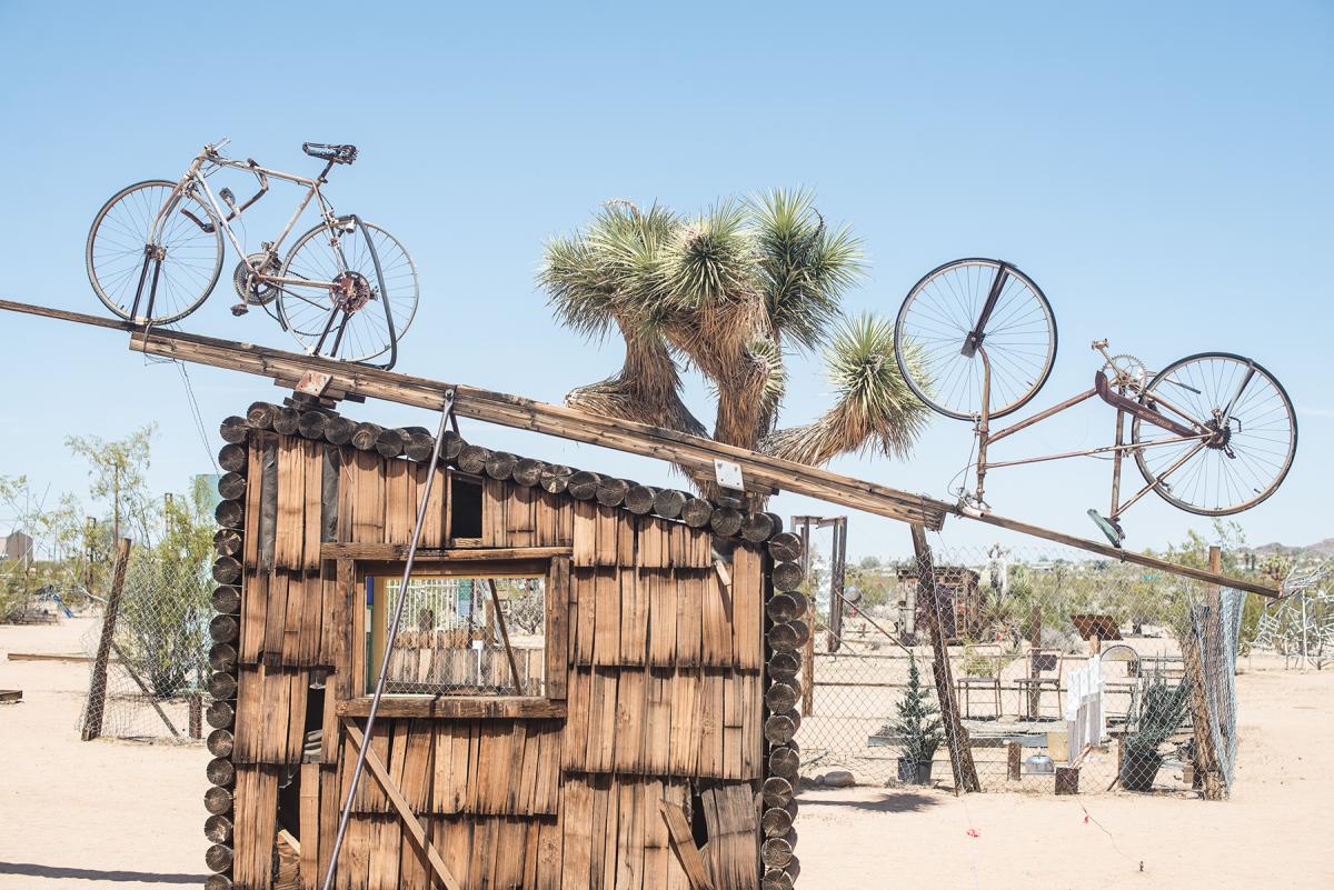 Noah Purifoy Bikes on Roof