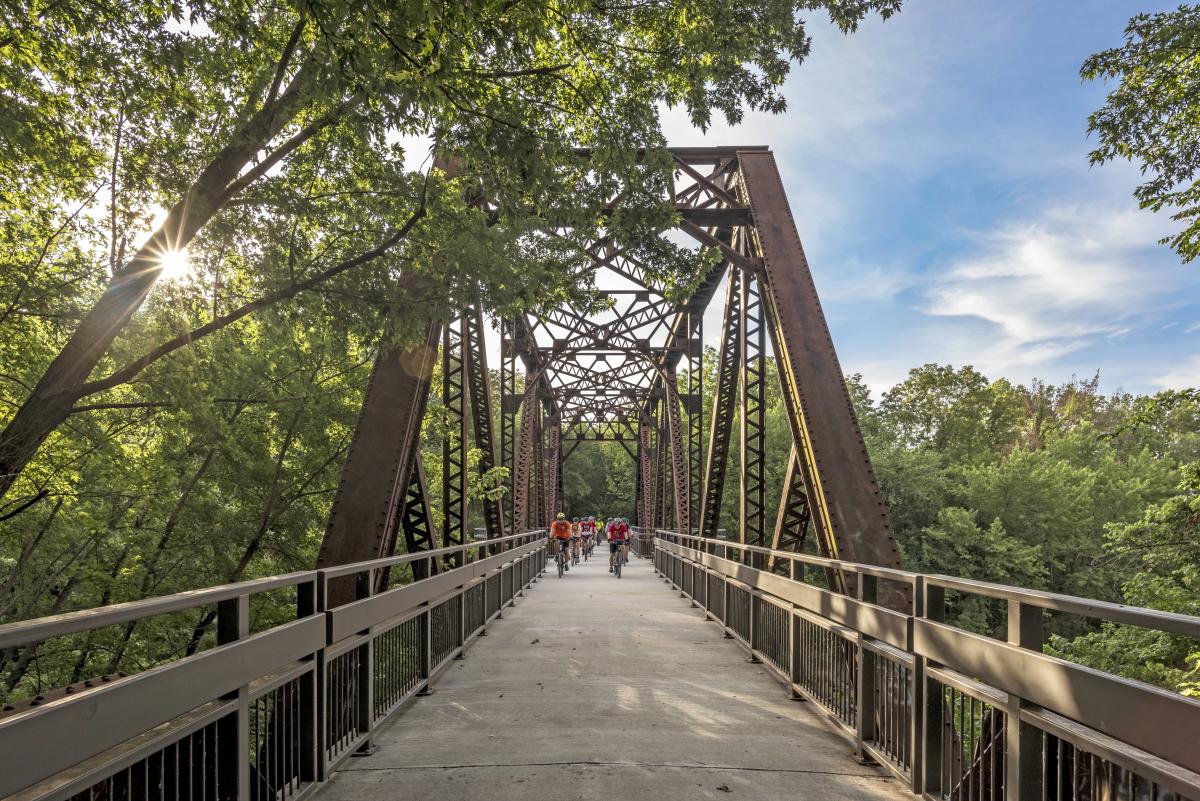 Biking the Flint Hills Trail State Park