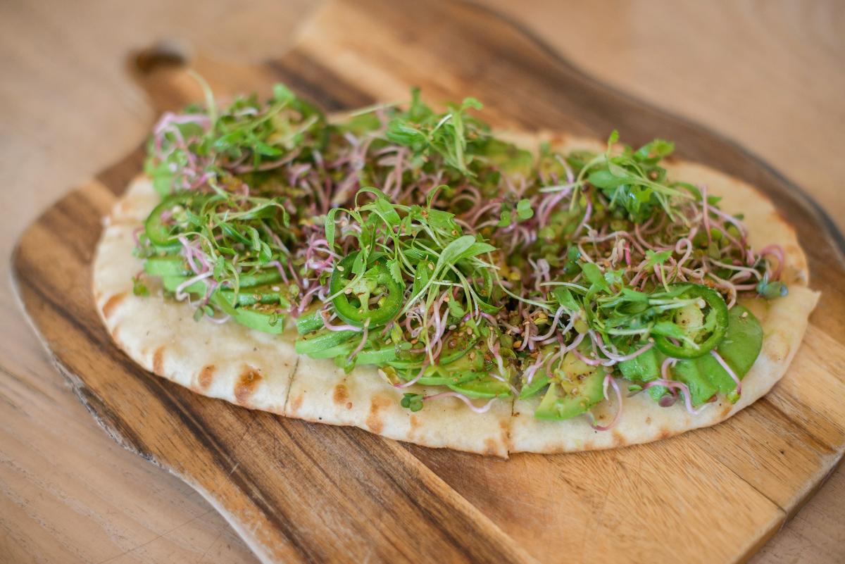 Avocado Flatbread from Juniper Table Palm Springs