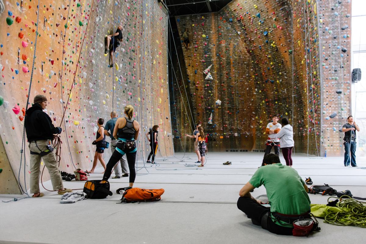 Rock Climbing at Momentum Climbing Gym