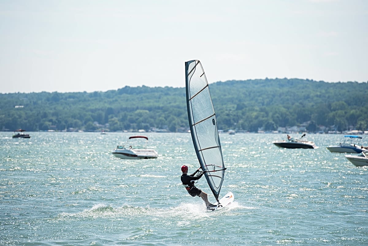 Windsurfing at Canandaigua Sailboarding