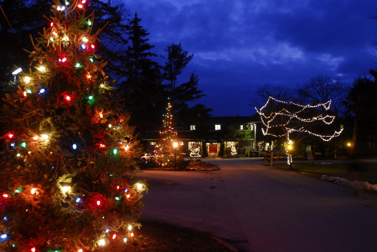 Holiday Lights at Woodloch Resort in the Pocono Mountains