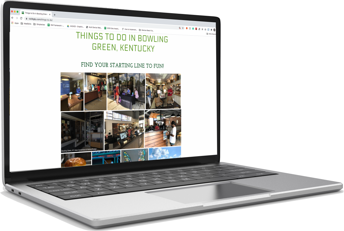 Laptop with image of UCG Example