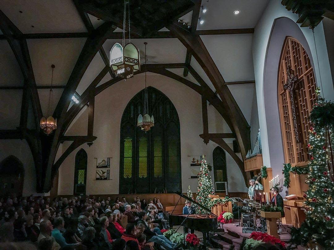 Danny Mitchell performs at Music on a Mission, an annual fundraiser for community outreach at Frame Memorial Church.