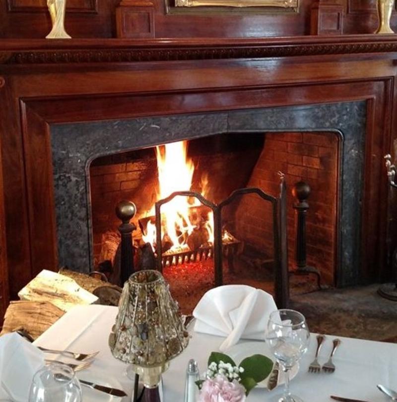 English Inn fireplace