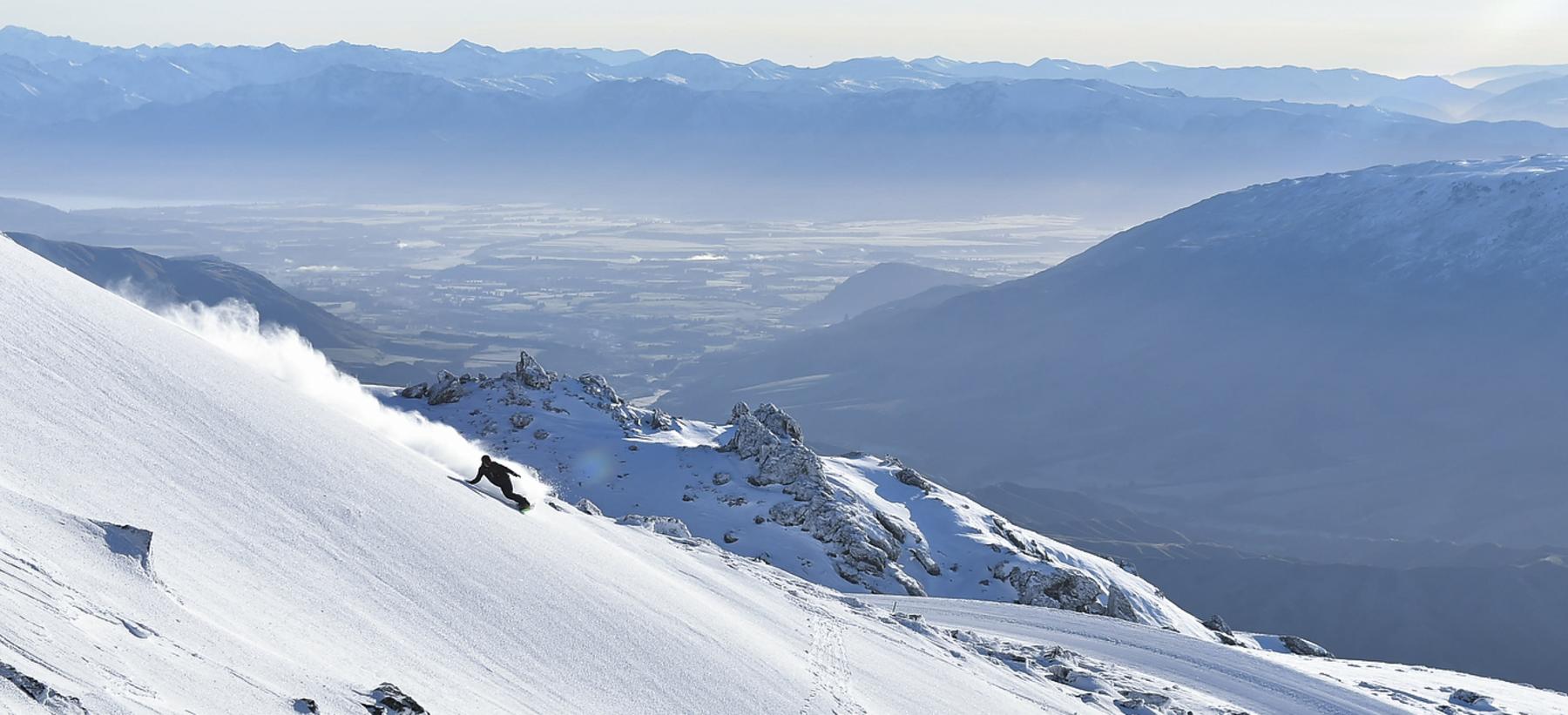 Snowboarder at Cardrona Alpine Resort