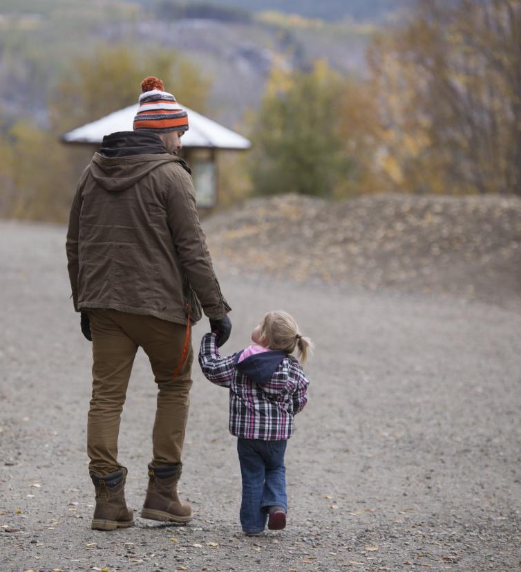 Matt and Daughter at Myra Canyon Trestles