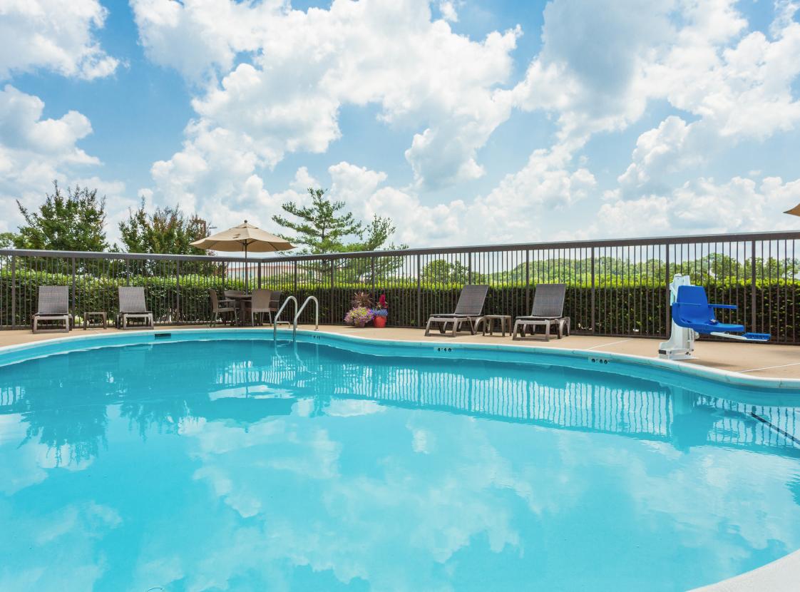 Outdoor salt water pool