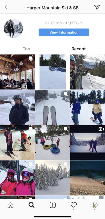Instagram location
