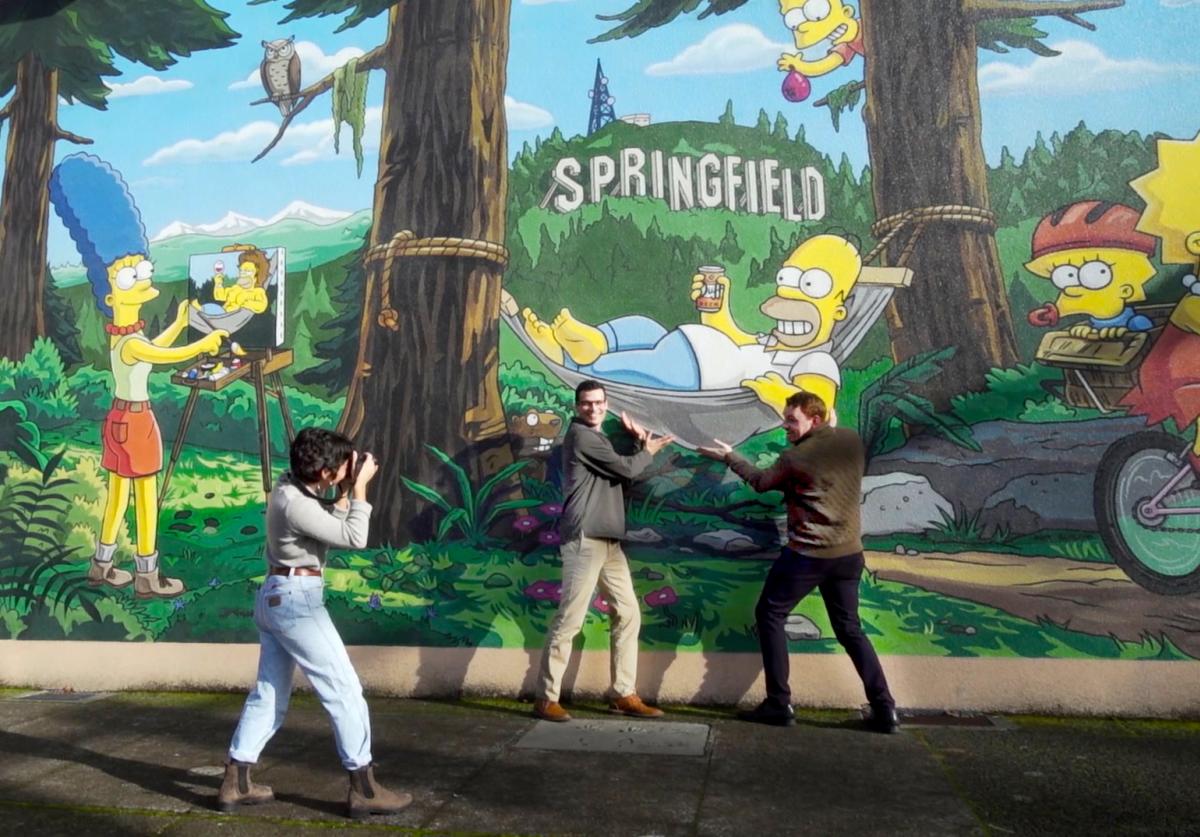 The Simpsons Mural in Springfield by Colin Morton - Eugene, Cascades & Coast The Simpsons Mural in Springfield by Colin Morton