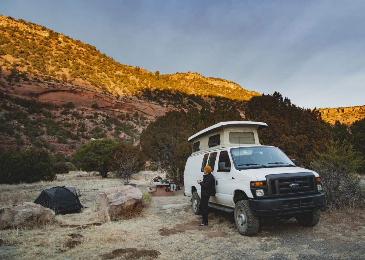 Camping at the Mills Canyon Rim Campground, New Mexico Magazine