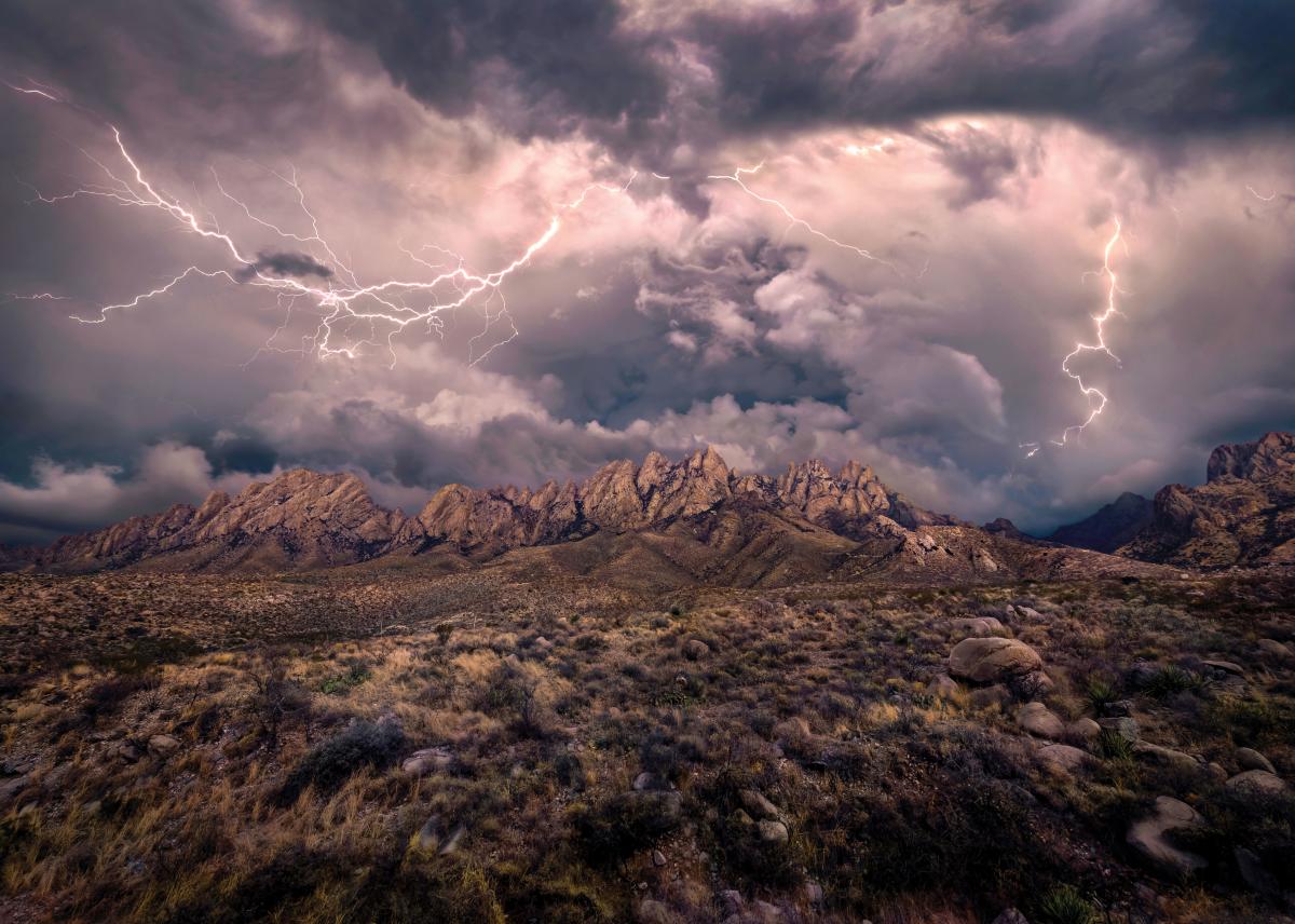 Winter Lightning Storm