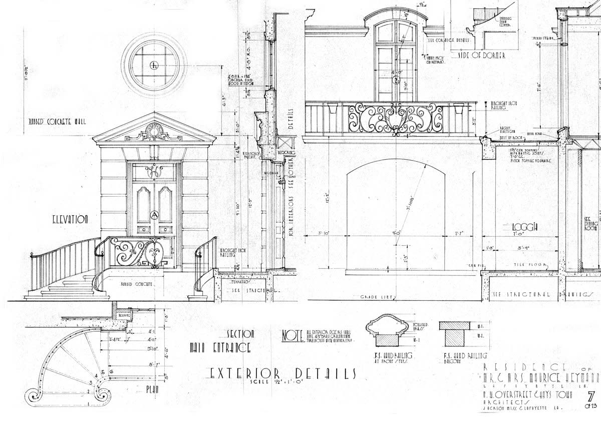 University of Louisiana Alumni Center Skematics