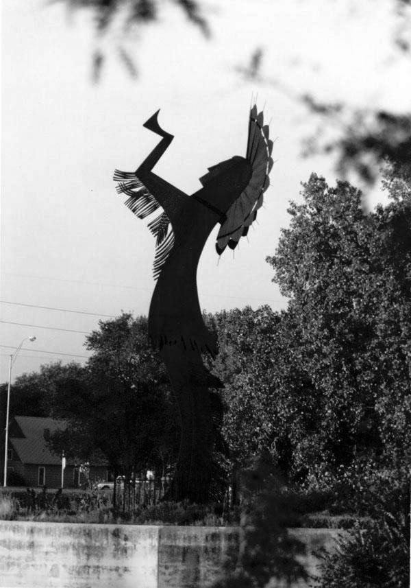 Keeper of the Plains Statue 1985