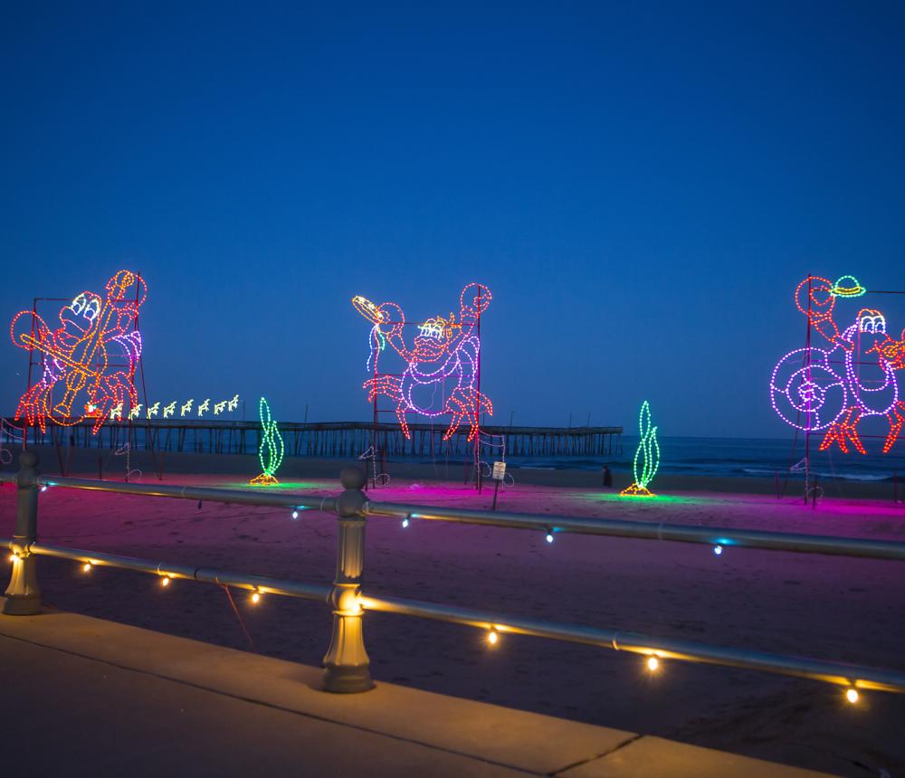 Virginia Beach Christmas Lights 2021 Bayport Credit Union Holiday Lights At The Beach