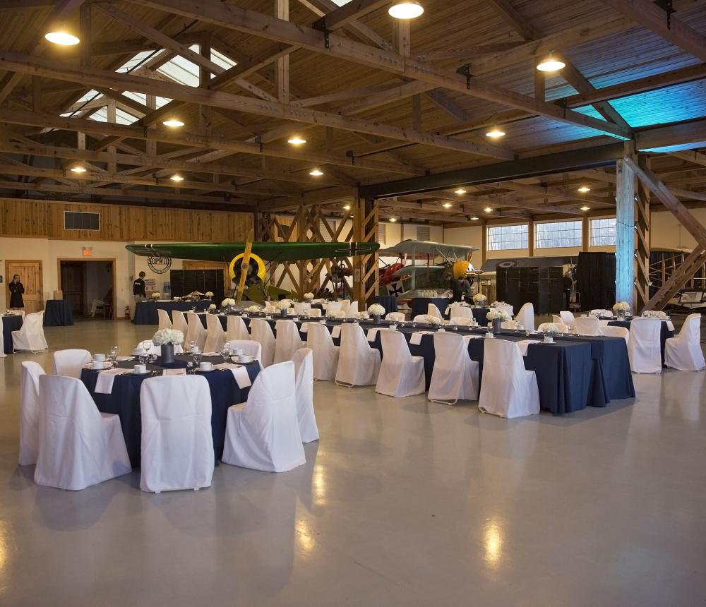 WWI Hangar Wedding Head Table 1
