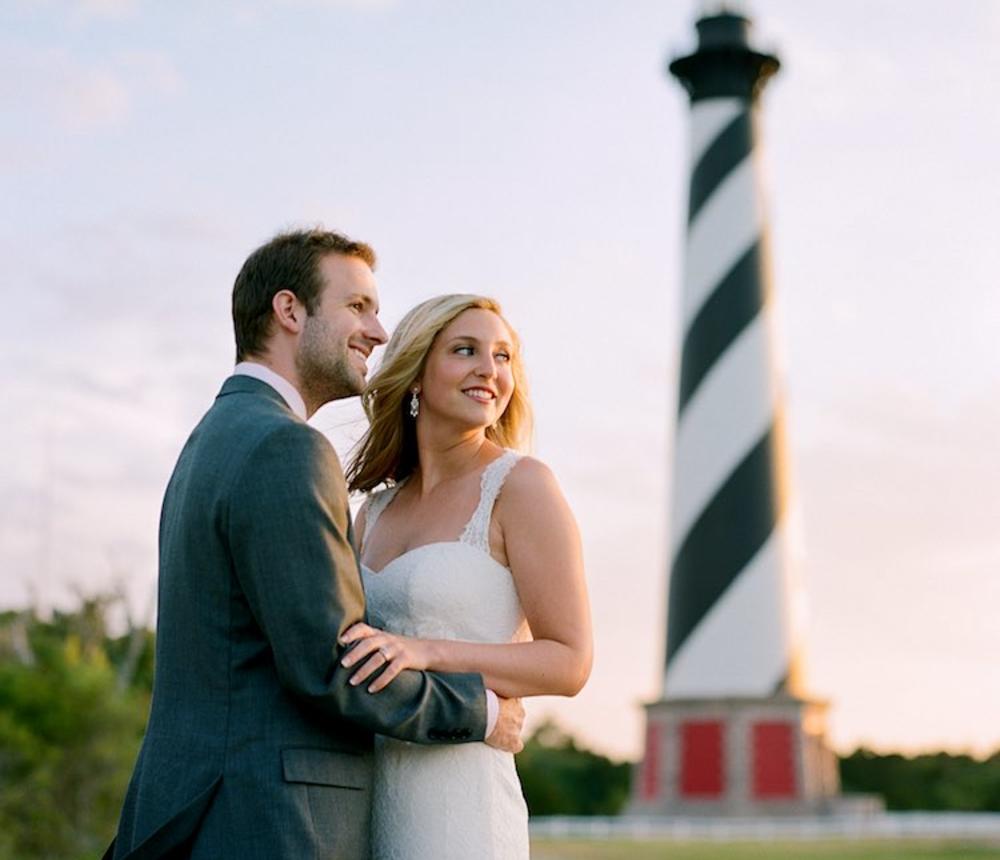 Beach wedding photography by Justin Hankins.
