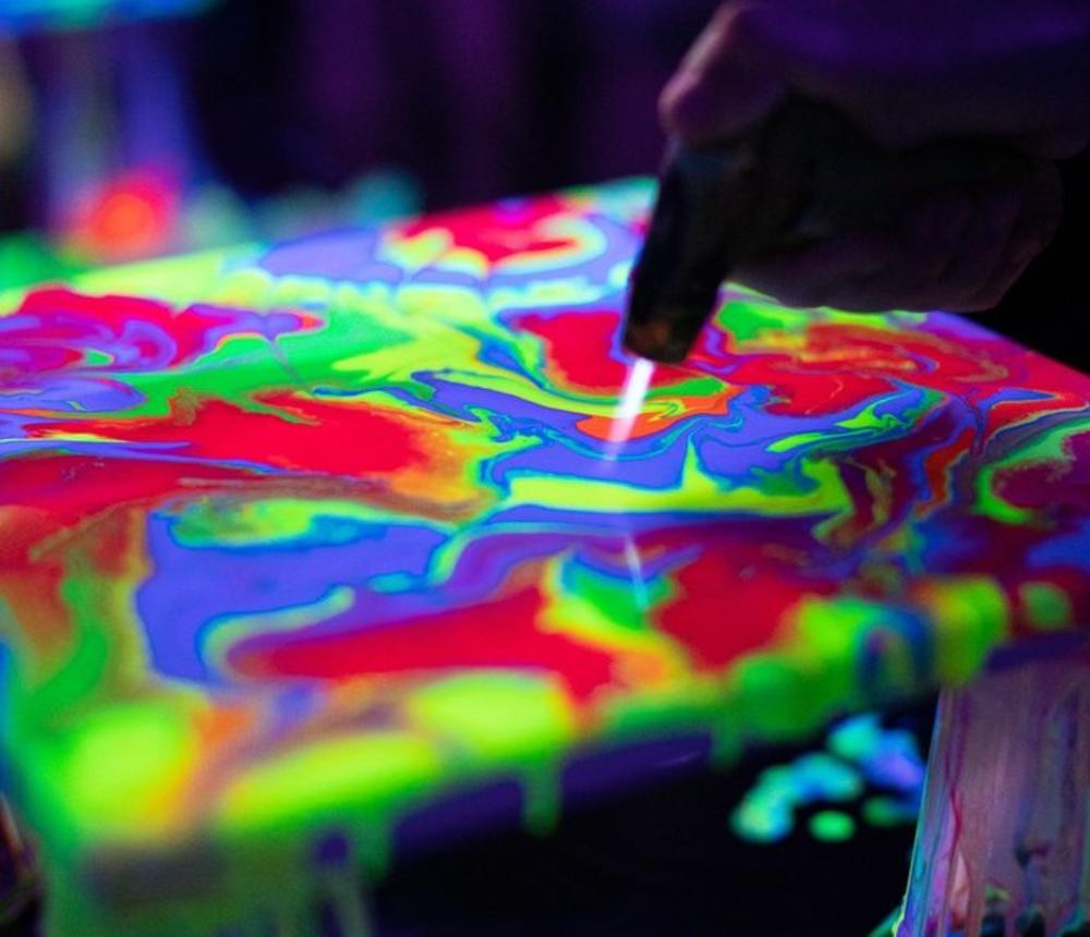 Torching Fluid Painting