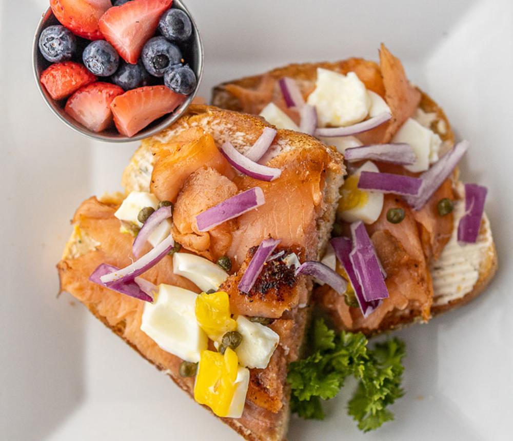 Smoked Salmon Toastie