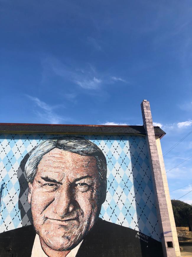 Dean Smith Mural by Scott Nurkin