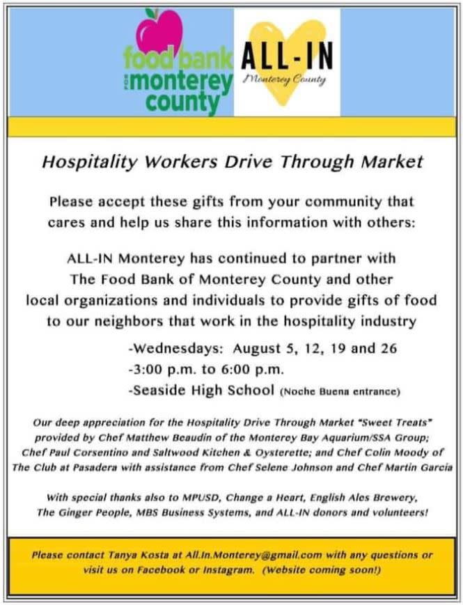 monterey county food bank calendar 2020 Parker Winter