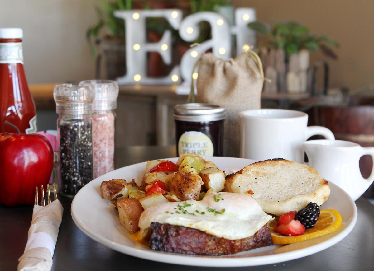 Signature Griddled Meatloaf & Eggs