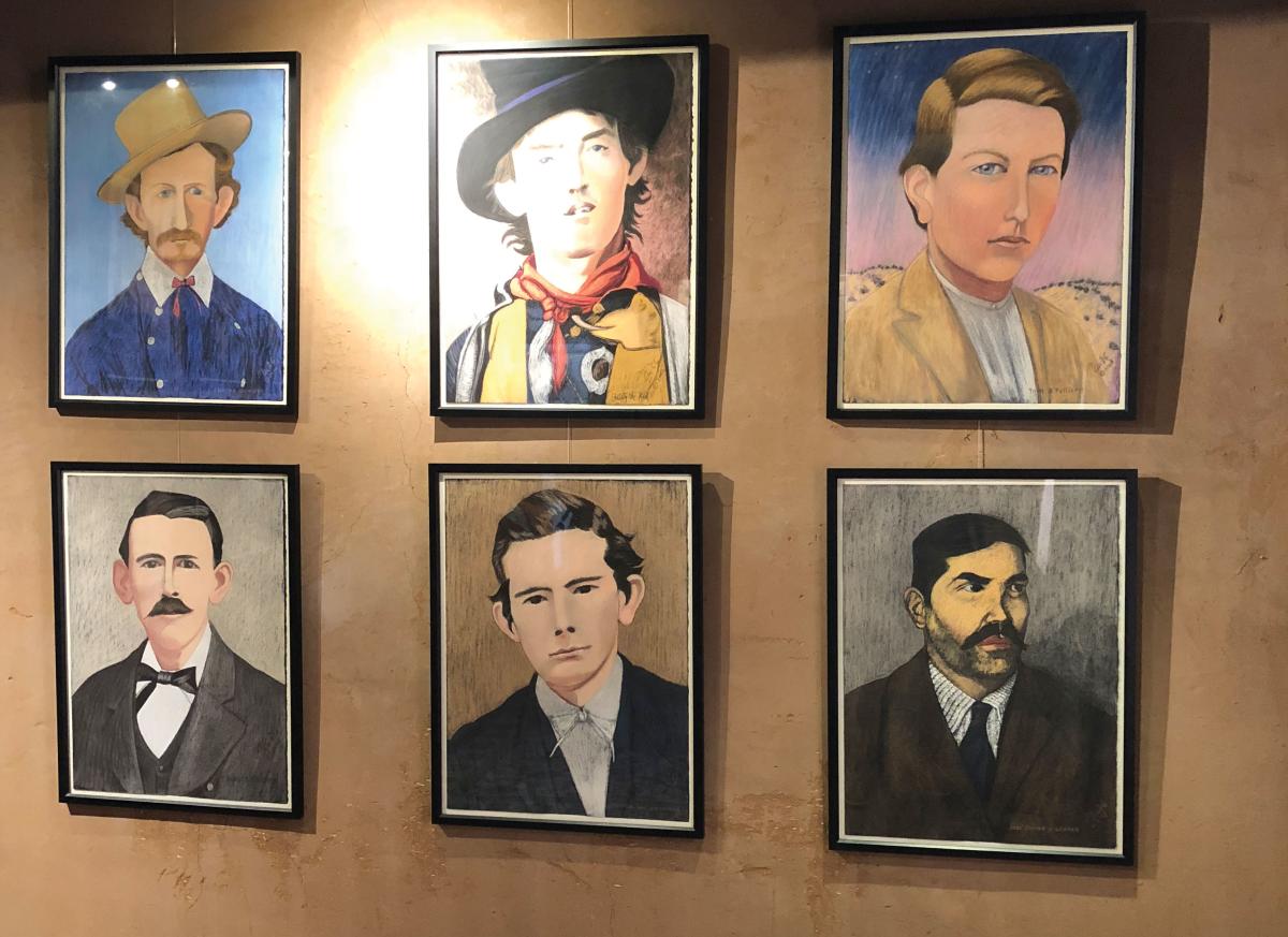 Portraits by Maurice Turetsky at the visitor center's gallery.