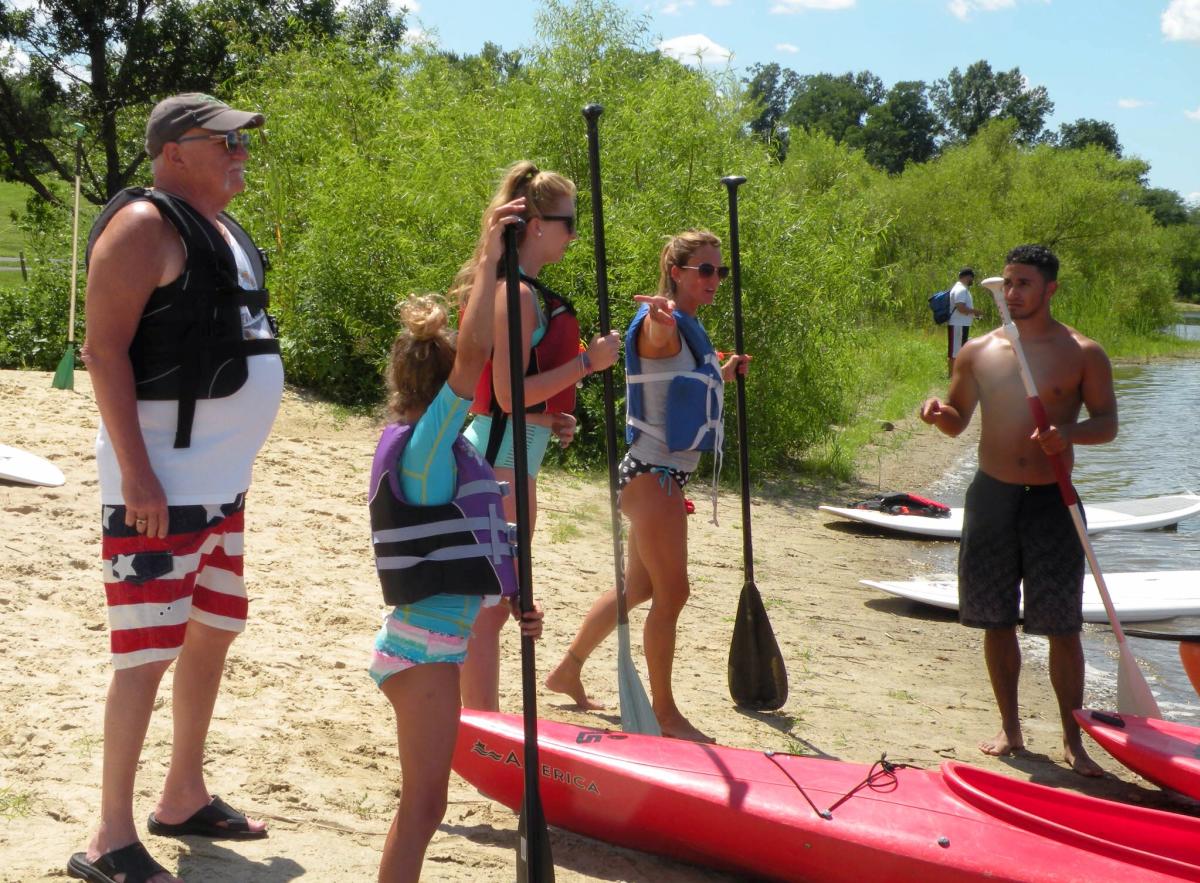 Paddle Boarding in Falls