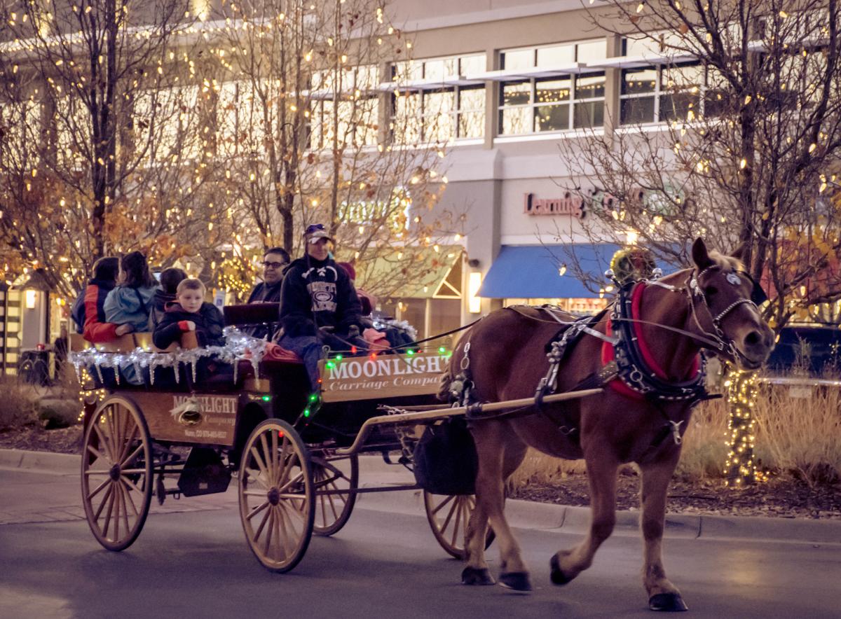 Front Range Village Holiday Horse and Carraige
