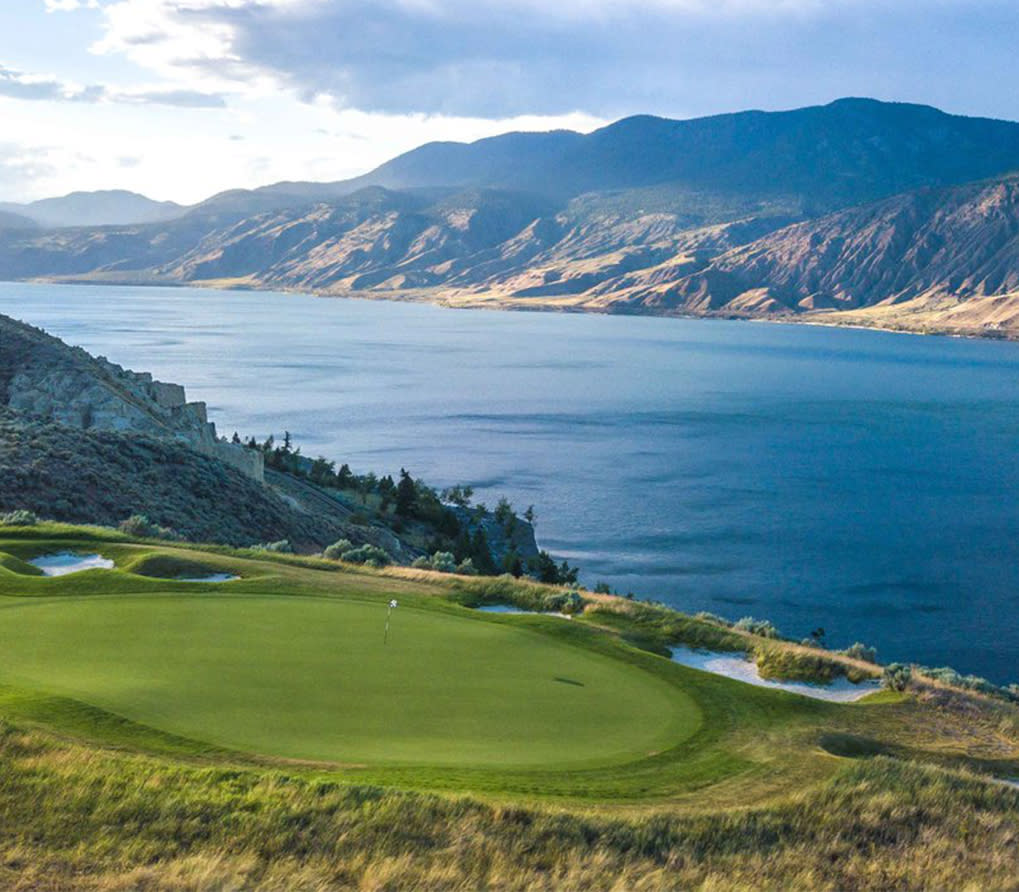 Golfing at Tobiano Golf Course