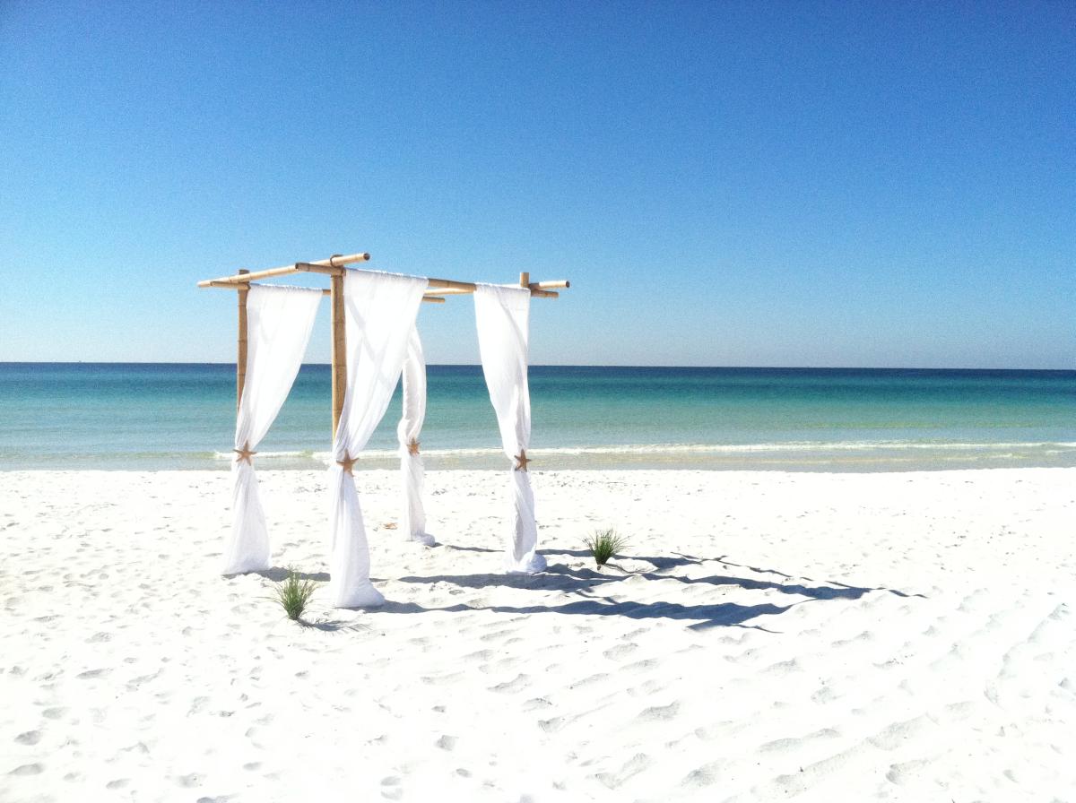 Beach wedding location Panama City Beach Florida
