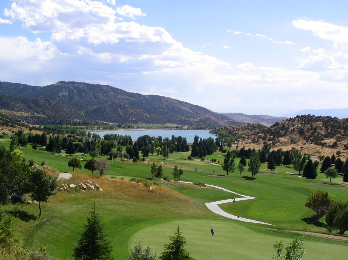 Golf course near Palisade State Park in Utah