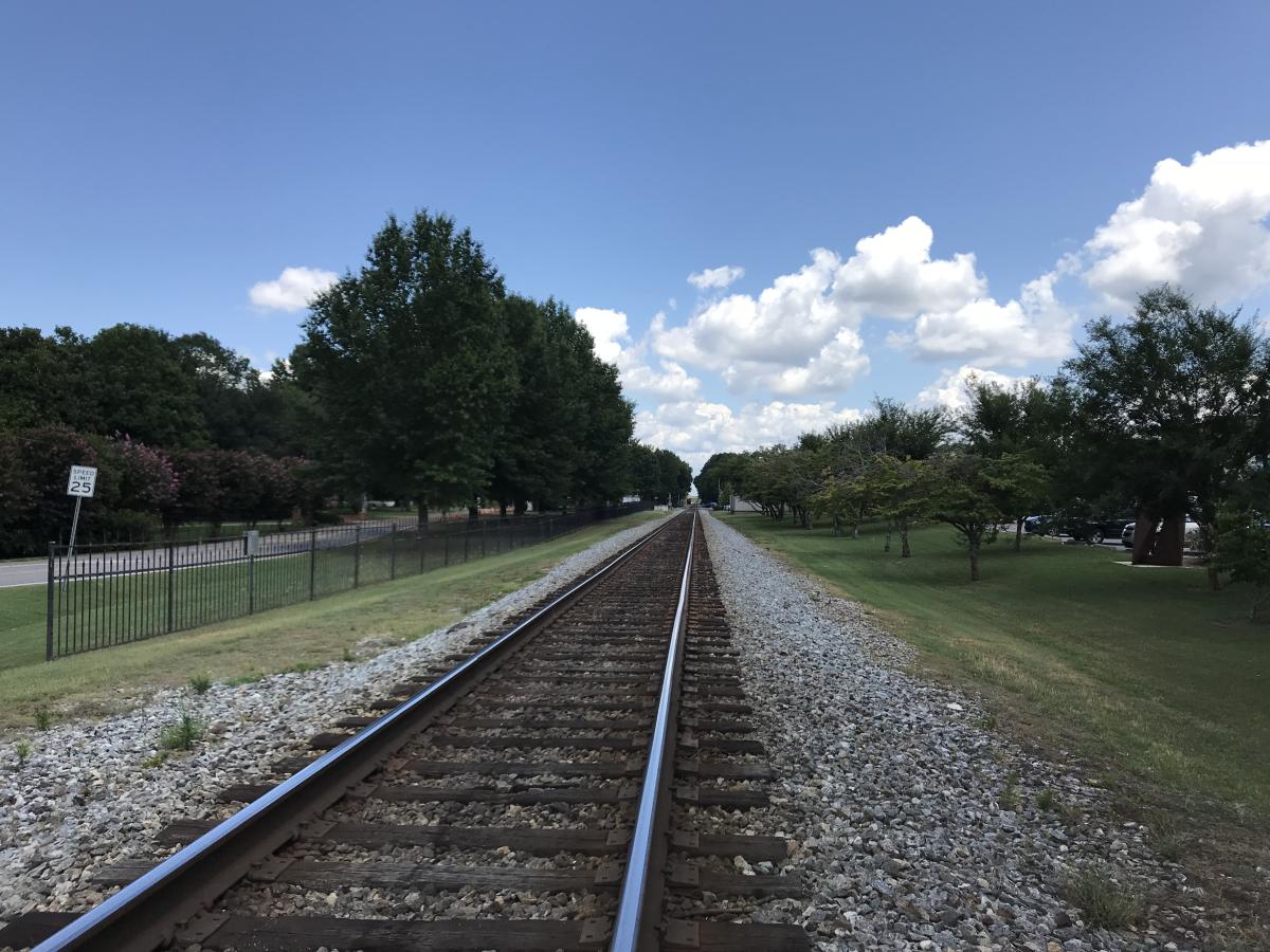trains on main train tracks