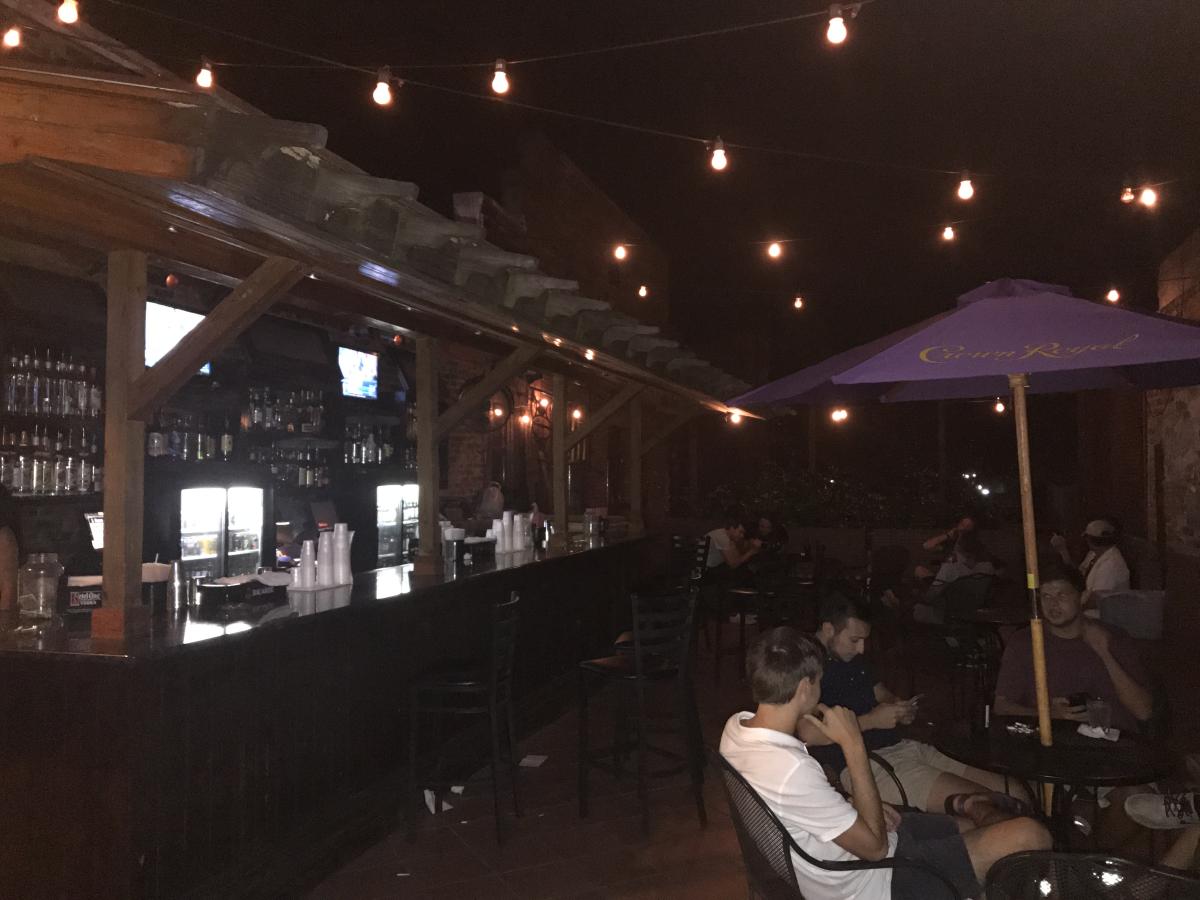 The patio at Allgood Lounge.