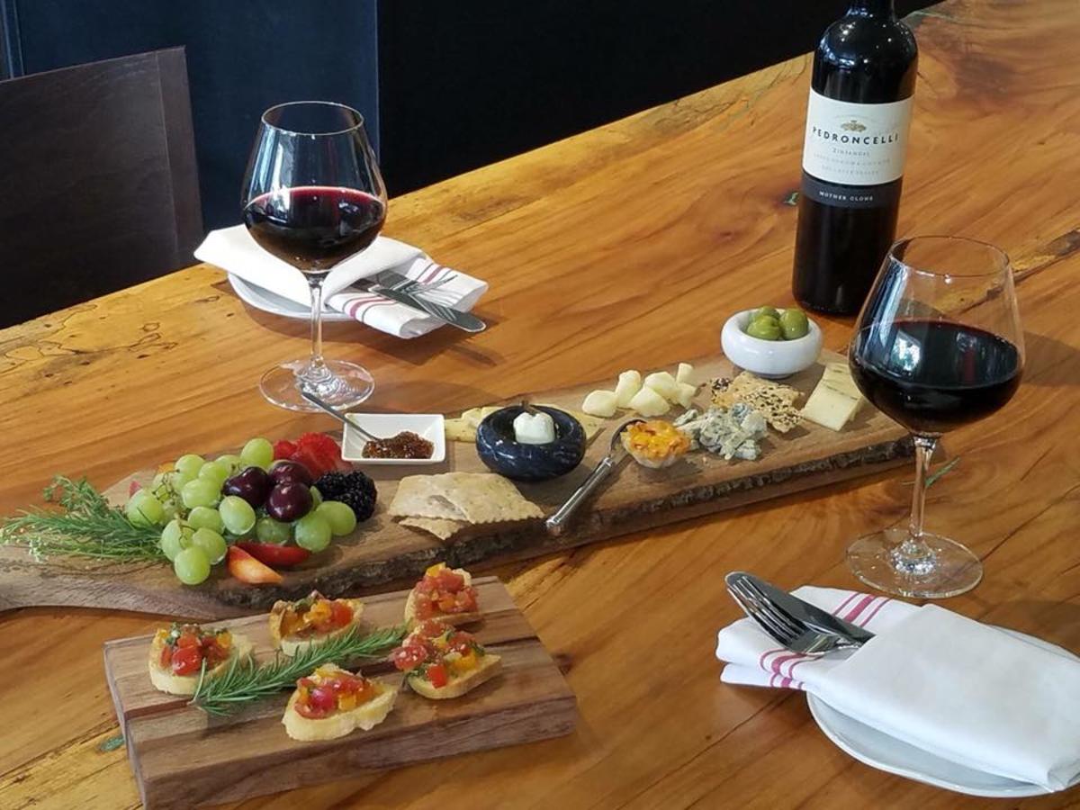 Charcuterie boards and wine pairings at Golden Isles Olive Oil on St. Simons Island, GA