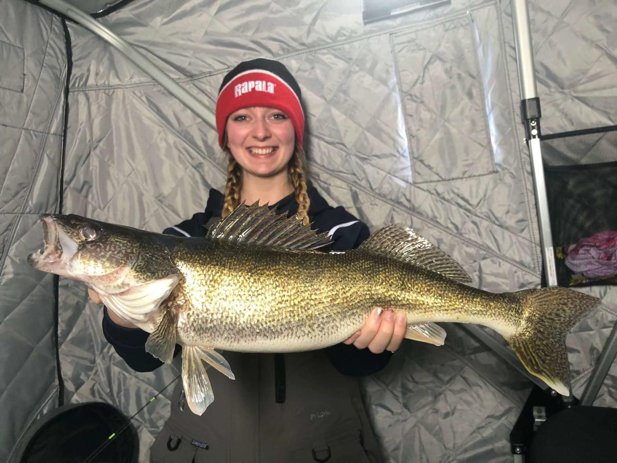 Winter Walleye Ice Fishing In Michigan S Great Lakes Bay Region