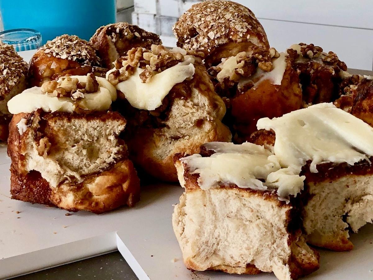 Cinnamon Buns at Rustic Reel Brewing