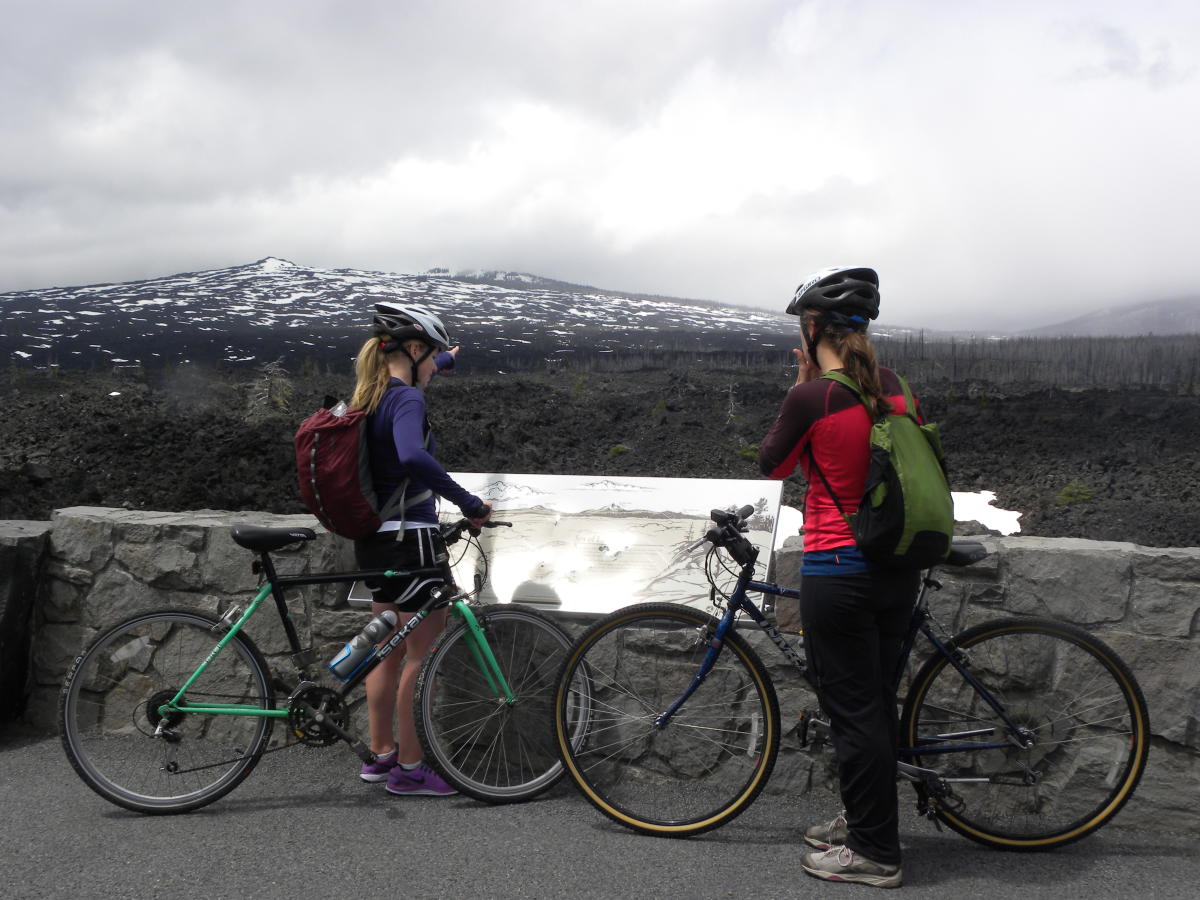 McKenzie Pass Cycling, Scenic Lookout by Molly Blancett McKenzie Pass Cycling, Scenic Lookout by Molly Blancett