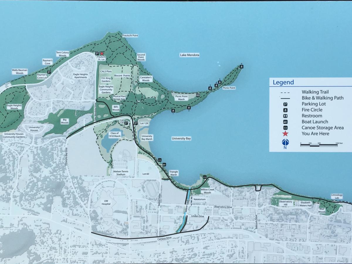 Map of Picnic Point and Lakeshore Preserve