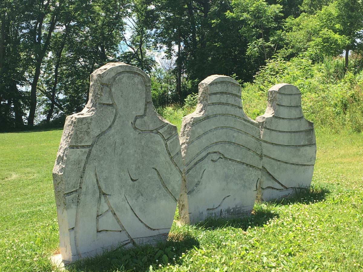 Sunbathers Sculpture by Mary Michie