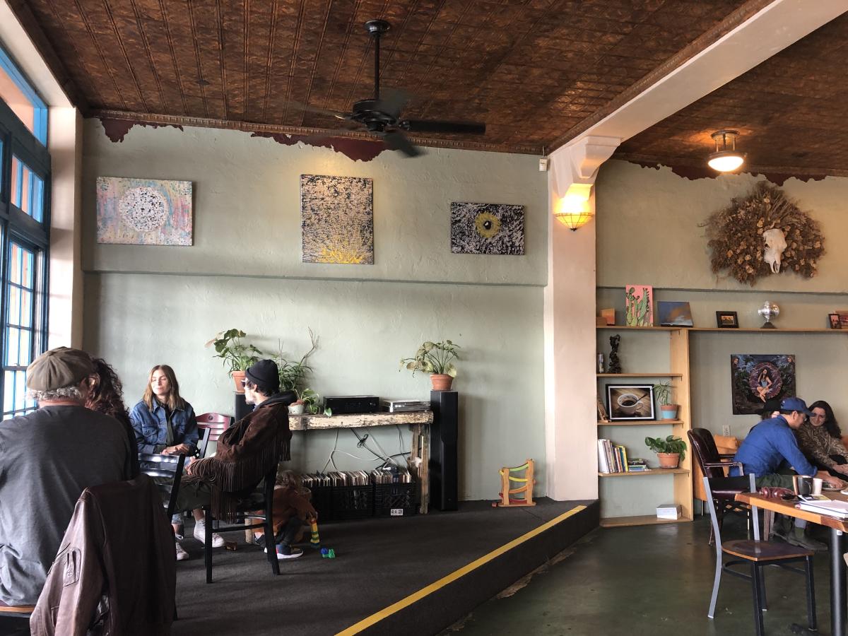 The interior of Frontier Café in Yucca Valley.