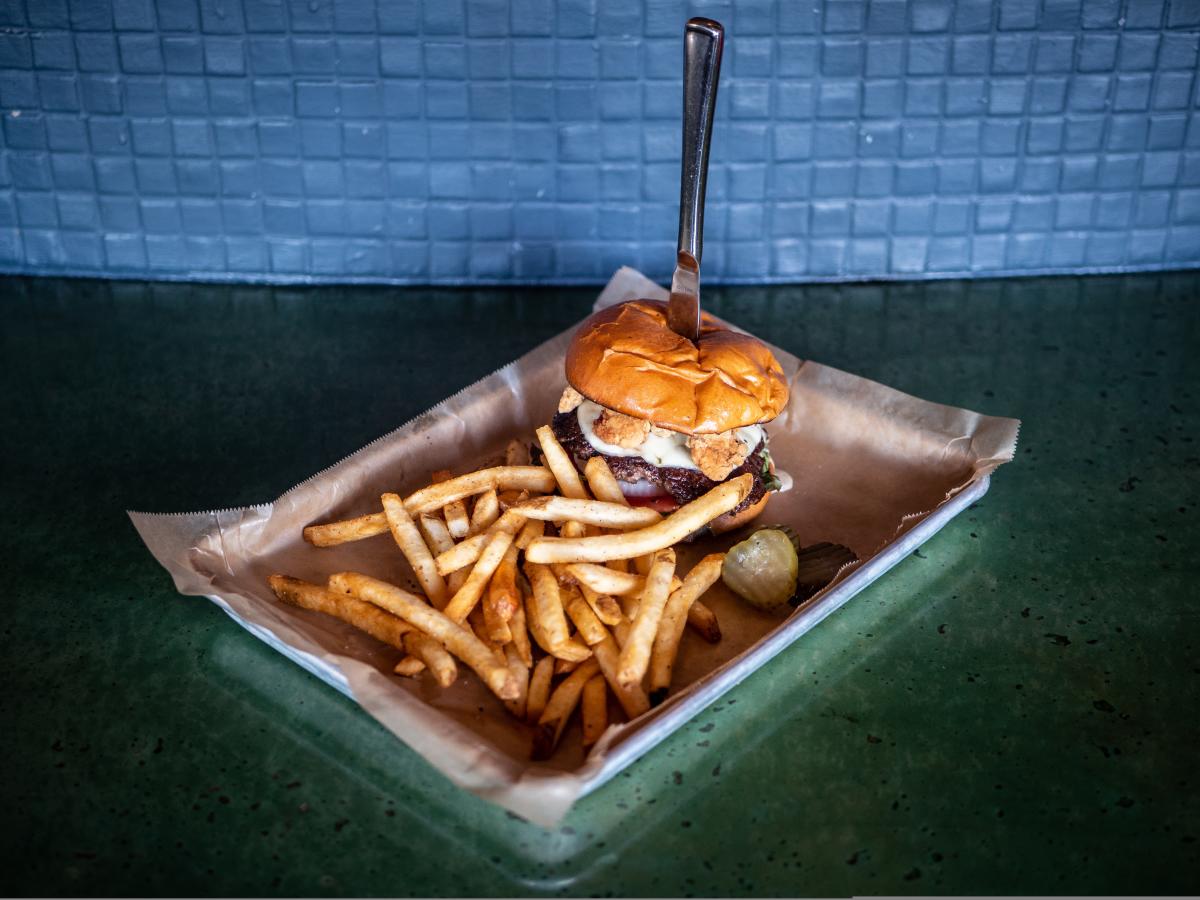 The Classic Burger at Hot Chip Burger Bar in Rochester, MN