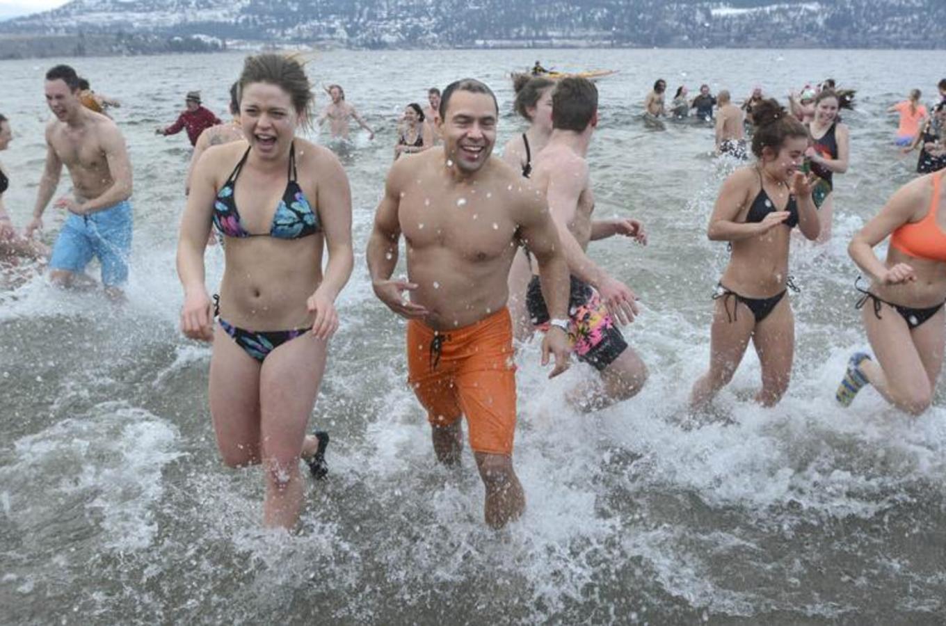 New Year&#039;s Day Polar Bear Swim